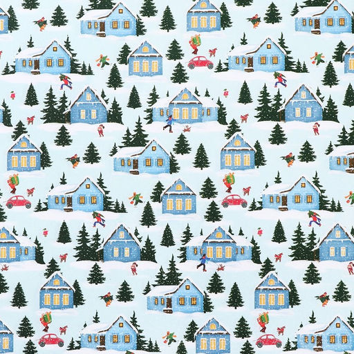 Цена за 10 шт. Бумага упаковочная крафтовая «Новогоднее утро», 50×70 см