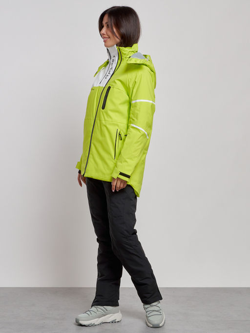 Горнолыжный костюм женский зимний салатового цвета 02321Sl - Chunmai фото 5