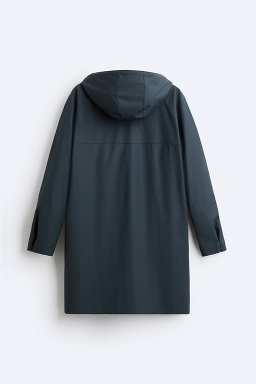 RUBBERISED PARKA WITH HOOD - Zara фото 9