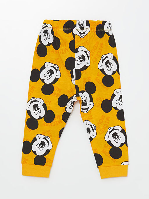 Beli Lastikli Mickey Mouse Bask?l? Erkek Bebek Pijama Alt - Waikiki фото 2