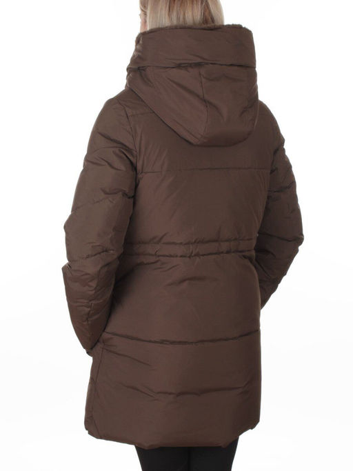 8379 BROWN Куртка зимняя женская (200 гр. холлофайбер)