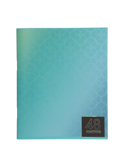 Комплект тетрадей из 5 шт (4 разные + 1 МИКС) Мыльные пузыри, 48 листов, в клетку, обложка мелованная бумага, блок №2, белизна 75% (серые листы) - Calligrata фото 11