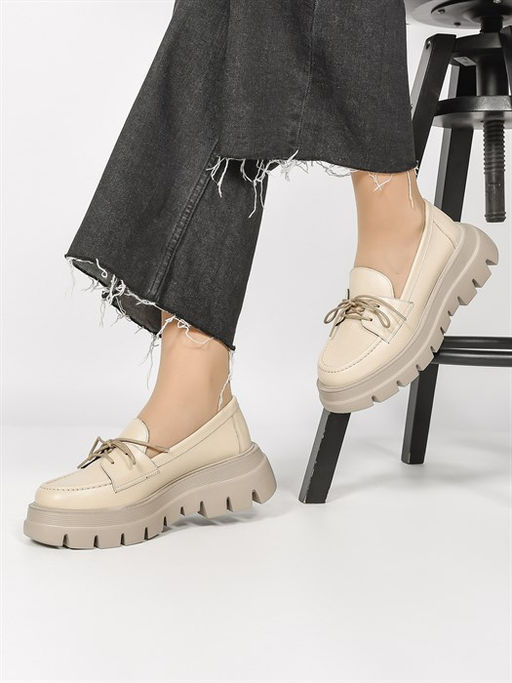 Лоферы женские комфорт A-26 Bej