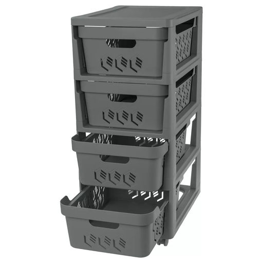 Комод на колесиках DELUXE, 4 ящика, 300*385*690 мм арт. С32769