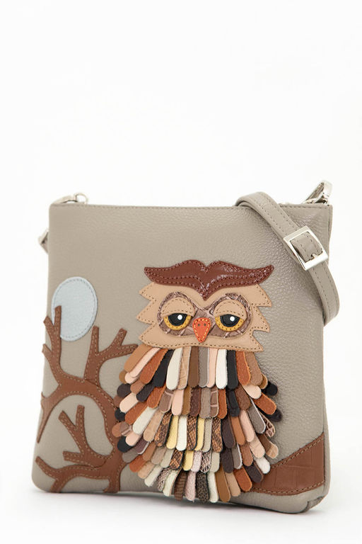 Сумка с аппликацией ДС-310-92 капучино - Protege фото 3