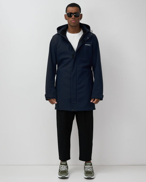 Парка спортивная мужская с капюшоном softshell темно-синего цвета 9565TS - Mtforce фото 6