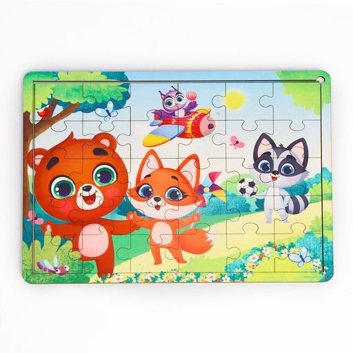 Пазл Лесные друзья с подсказкой - Лесная мастерская фото 6