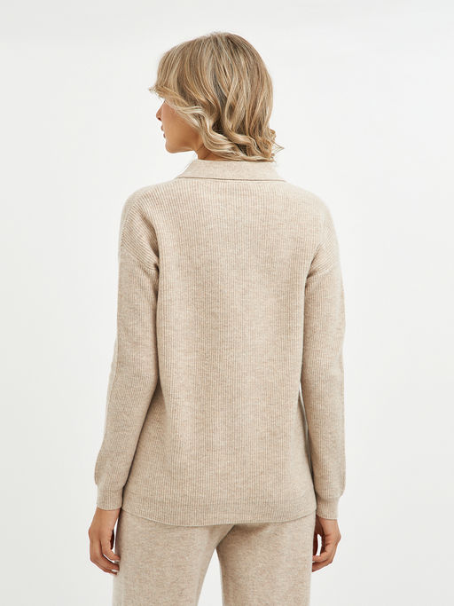 кардиган женский бежевый из шерсти - Glenfield фото 9