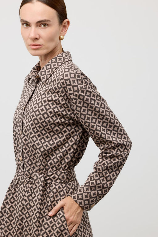 ЕВТ 5096/древесный,звездное оригами платье жен