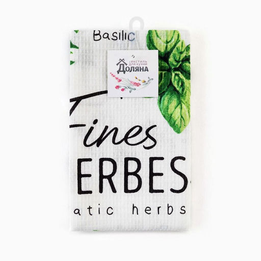 Полотенце кухонное Доляна Fines herbes, 35х60 см, 100% хл, 160г/м2  фото 5