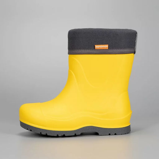 Сапоги детские Nordman Rocket со съемным флисовым утеплителем желтые  фото 4