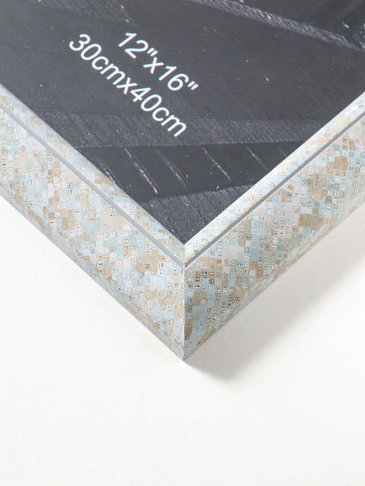 Фоторамка для фото 30×40 см «Марокканская мозаика», пластик, оттенки голубого, 46×36×2 см