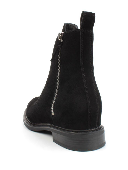 04-M3-1493 BLACK Ботинки зимние женские (натуральная замша, натуральный мех) - Фабричный китай фото 6