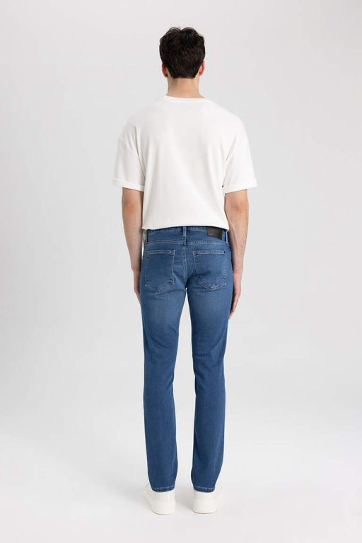 Pedro Slim Fit Джинсовые брюки узкого кроя с нормальной талией и узкими штанинами - Defacto фото 6