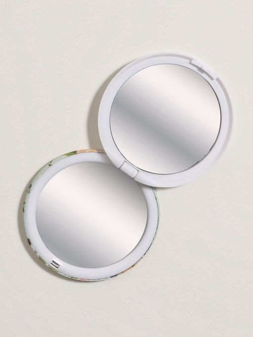 Цена за 3 шт. Зеркало складное «Цветы», d=7.5 см, с увеличением х2, рисунок МИКС