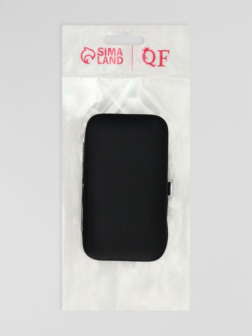 Набор маникюрный Black, 8 предметов, в футляре, чёрный