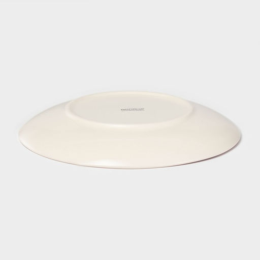 Тарелка новогодняя Доляна «Нордик», d=27 см, керамика, бежевая