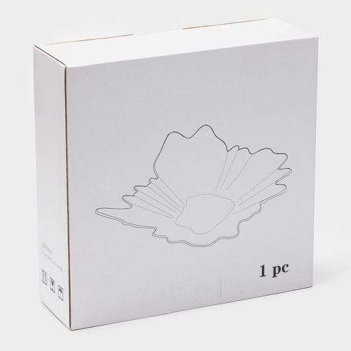 Ваза для фруктов «Рени», 28.5×26.5×7 см, стекло, золотистая