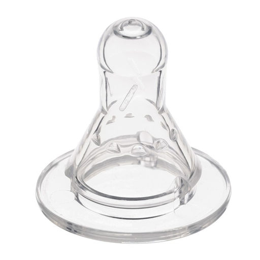 Цена за 2 шт. Соска на бутылочку M&B, антиколиковая, классическое горло, от 3 мес., средний поток, №1, 2 шт.