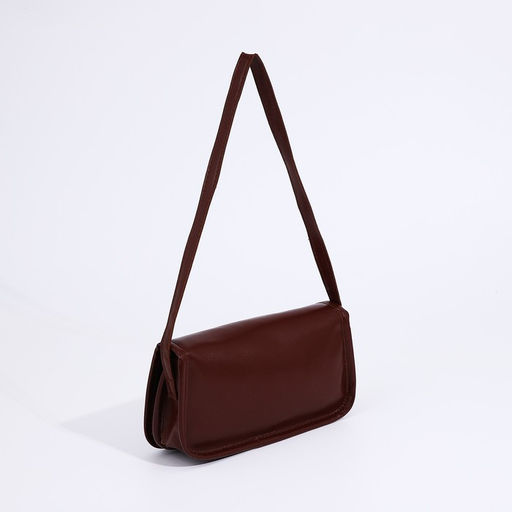 Сумка-мессенджер на клапане, цвет бордовый - Simaland фото 5