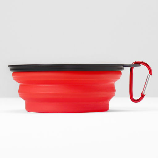 Цена за 2 шт. Миска силиконовая, складная, 350 мл, 13 см, красная - Пижон фото 3