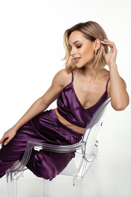 Топ женский атлас 800/05/Баклажановый - Rise фото 16