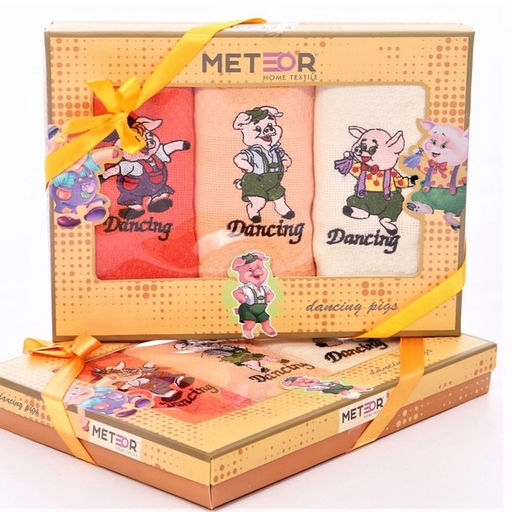 Набор вафельных полотенец в коробке (40*60-3 шт.)