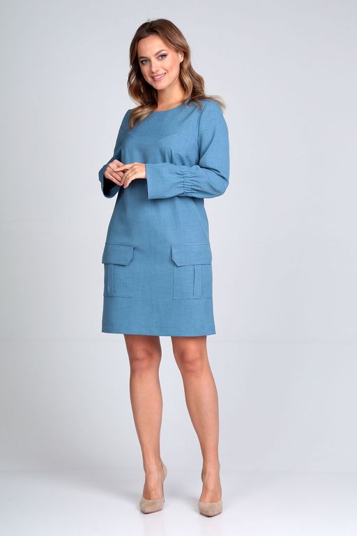 Платье Liona Style 782 голубой