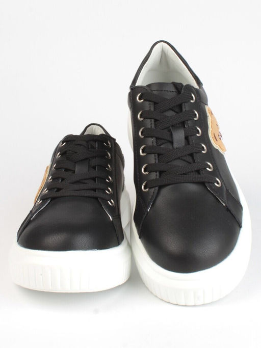 05-SD12-3D BLACK Кроссовки женские (натуральная кожа)