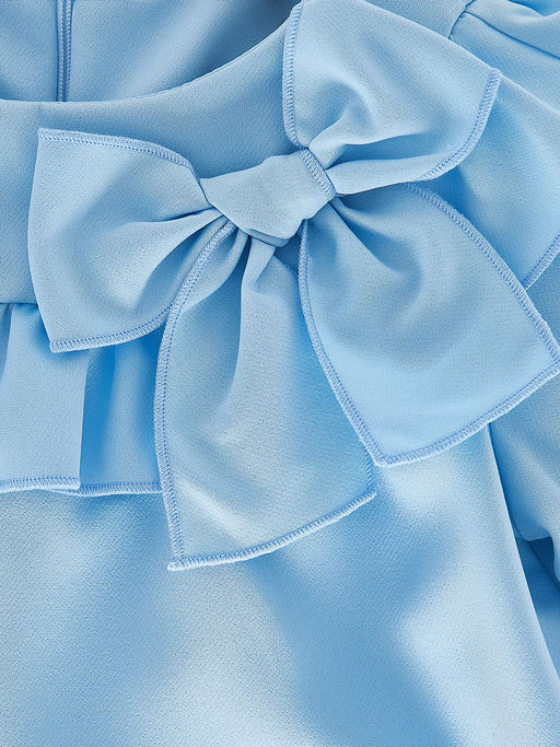 Платье для девочки праздничная нарядная детская одежда садик UD 7033 голубой - Mini maxi фото 3