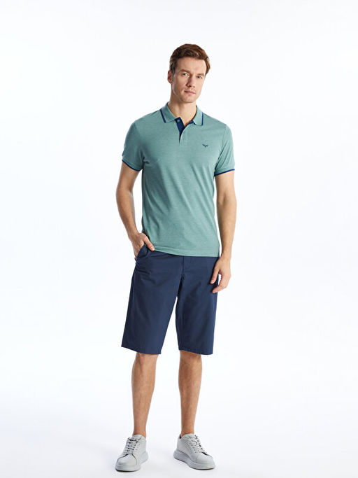 Polo Yaka K?sa Kollu Pike Erkek Ti??rt