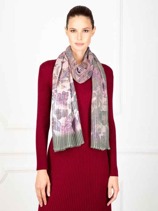 Палантин жен. каш+шерсть+тенс 85х195 SZ73-0678-15 - Eleganzza фото 4