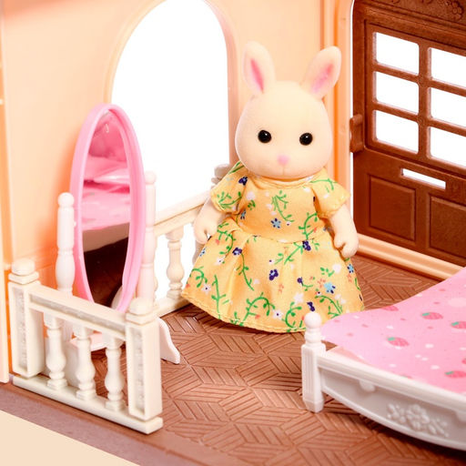 Дом для зверей «Зверята. Спальная комната», зайчики