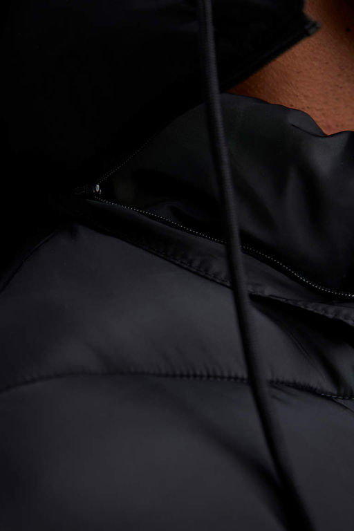 Пуховик из искусственного меха DeFactoFit стандартной посадки с капюшоном  фото 6