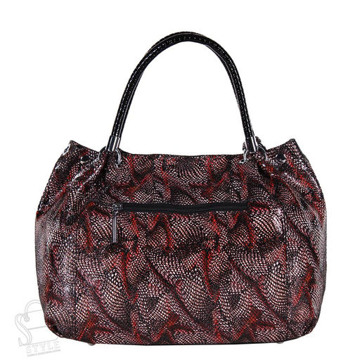 Сумка женская кожаная 8057-8-173 black orange Polina&Eiterou/30  в Новосибирске