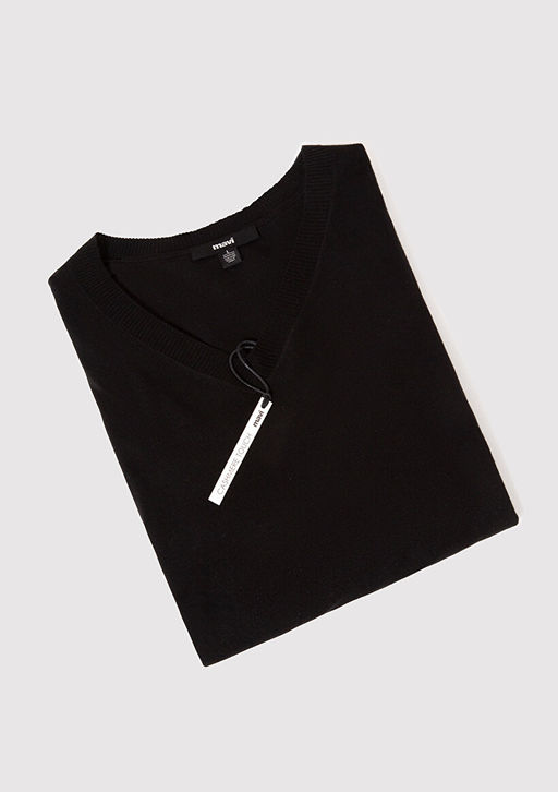 V Yaka Siyah Kazak - Mavi фото 10