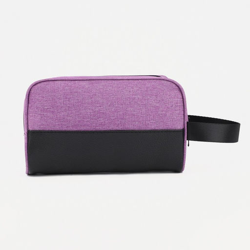 Косметичка дорожная на молнии, с ручкой, цвет сиреневый - Simaland фото 2