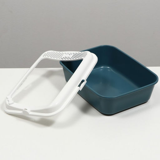 Туалет Сима с бортом + совок 30 х 39 х 13,5 см серый FIX - Пижон фото 8