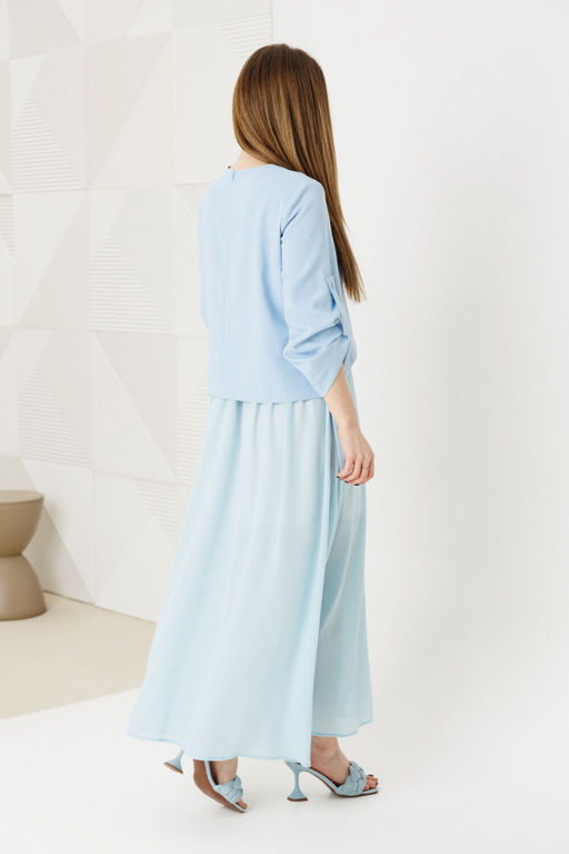Платье AmberA 1007-10 голубой  фото 2