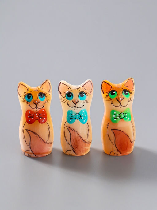 Сувенир «Кошечка мини», 4,5х2,3 см, селенит, микс