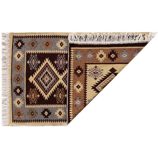 Коврик для в/к KILIM из 1шт 60х120см UK1871 (коричневый-бежевый) /BANYOLIN/
