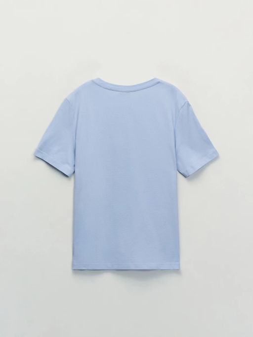 Футболка из хлопка с принтом / Zarina  фото 7