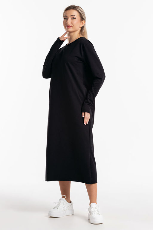 Платье-футер-длинное