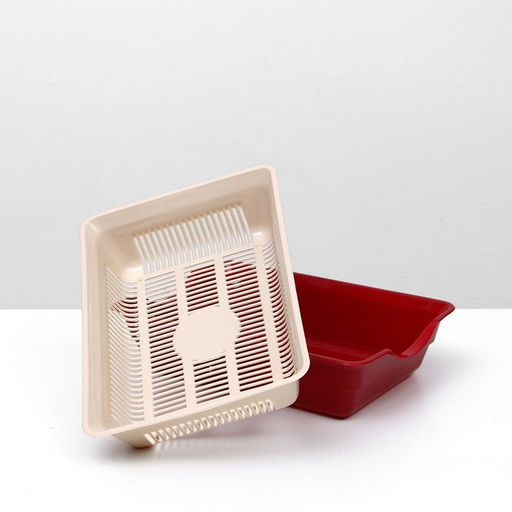 Туалет глубокий с сеткой 36 х 25 х 9 см, бежевый - Simaland фото 4