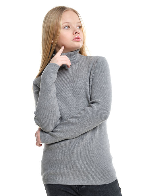 Джемпер (водолазка) лапша 33-12246 темно серый - Mini maxi фото 4