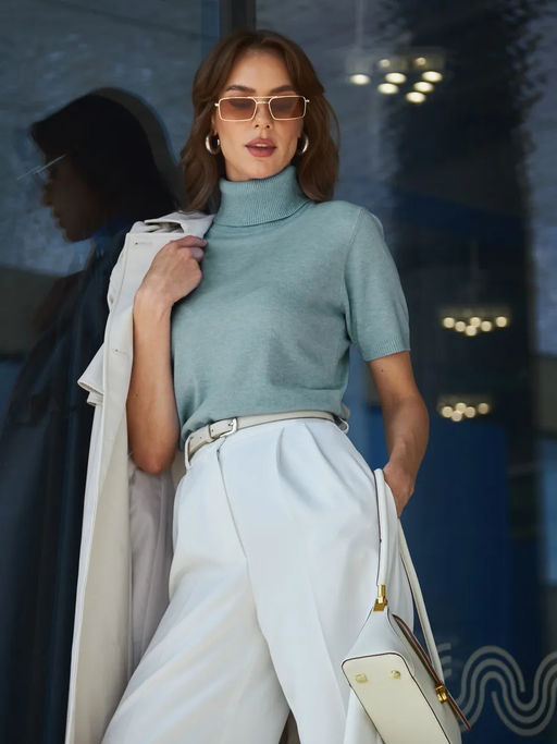 Водолазка к/р F122-215-801 grey-blue
