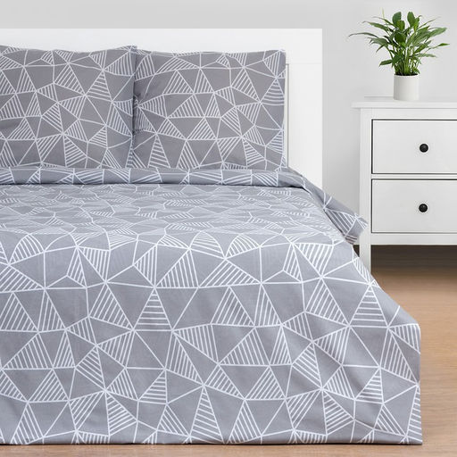 Постельное бельё Этель Дуэт Калейдоскоп (вид1) 143х215 см-2шт, 220х240 см, 70х70 см-2шт, 100% хлопок, поплин