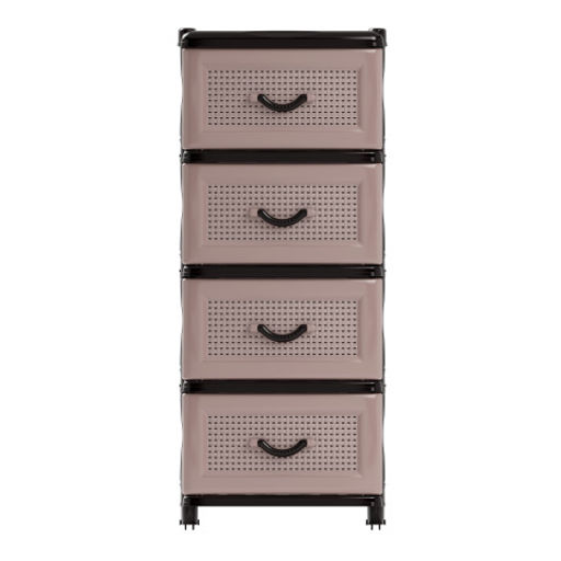 Комод 4-х секционный коричневый М1356