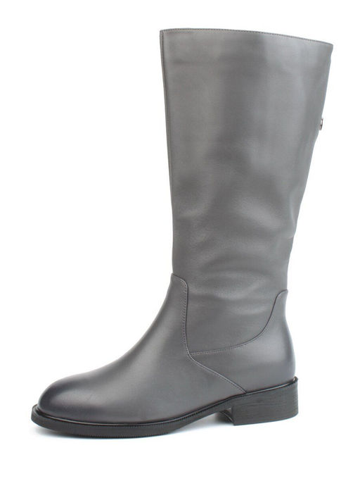 02-FI920-2M DK. GRAY Сапоги зимние женские (натуральная кожа, байка, натуральный мех) - Фабричный китай фото 4