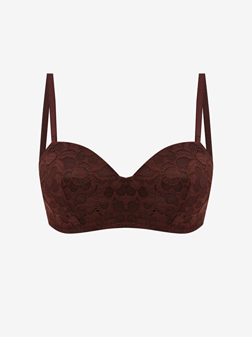 Balenli Dolgusuz Dantelli Straplez S?tyen